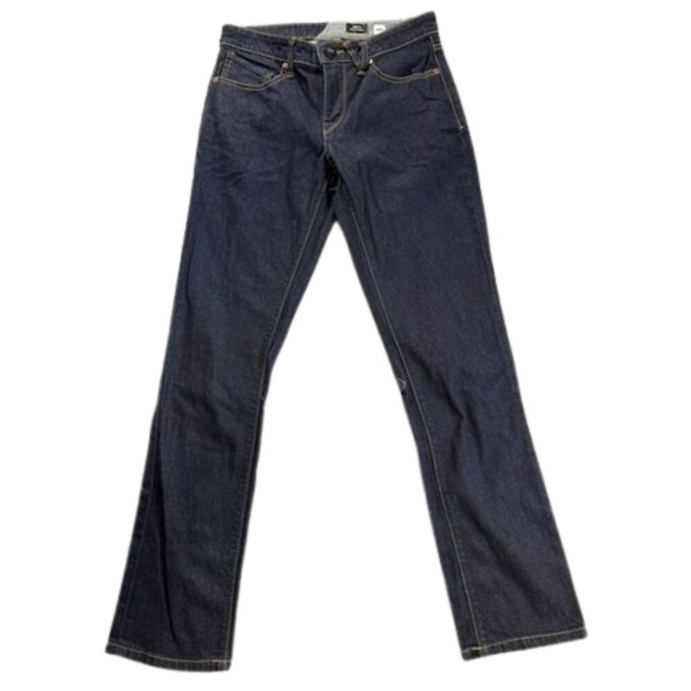 Volcom Vorta Slim Straight Jeans Men's 30x30 Dark Wash Stretch Denim Pants